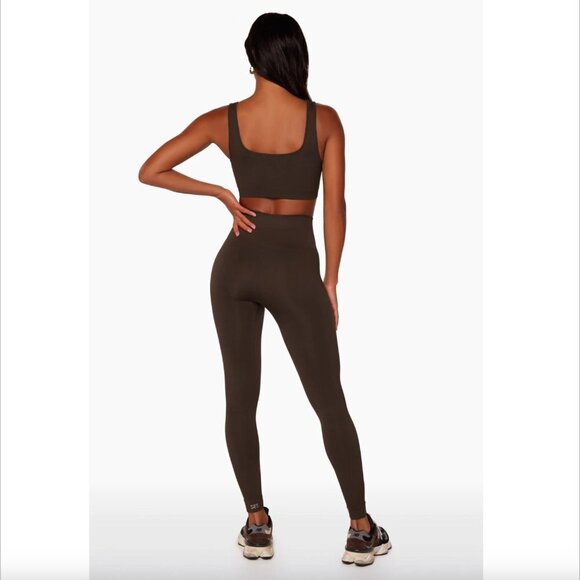 SET Active SCULPTFLEX® Espresso Seamless High-Waist Leggings Size XS - Picture 2 of 5